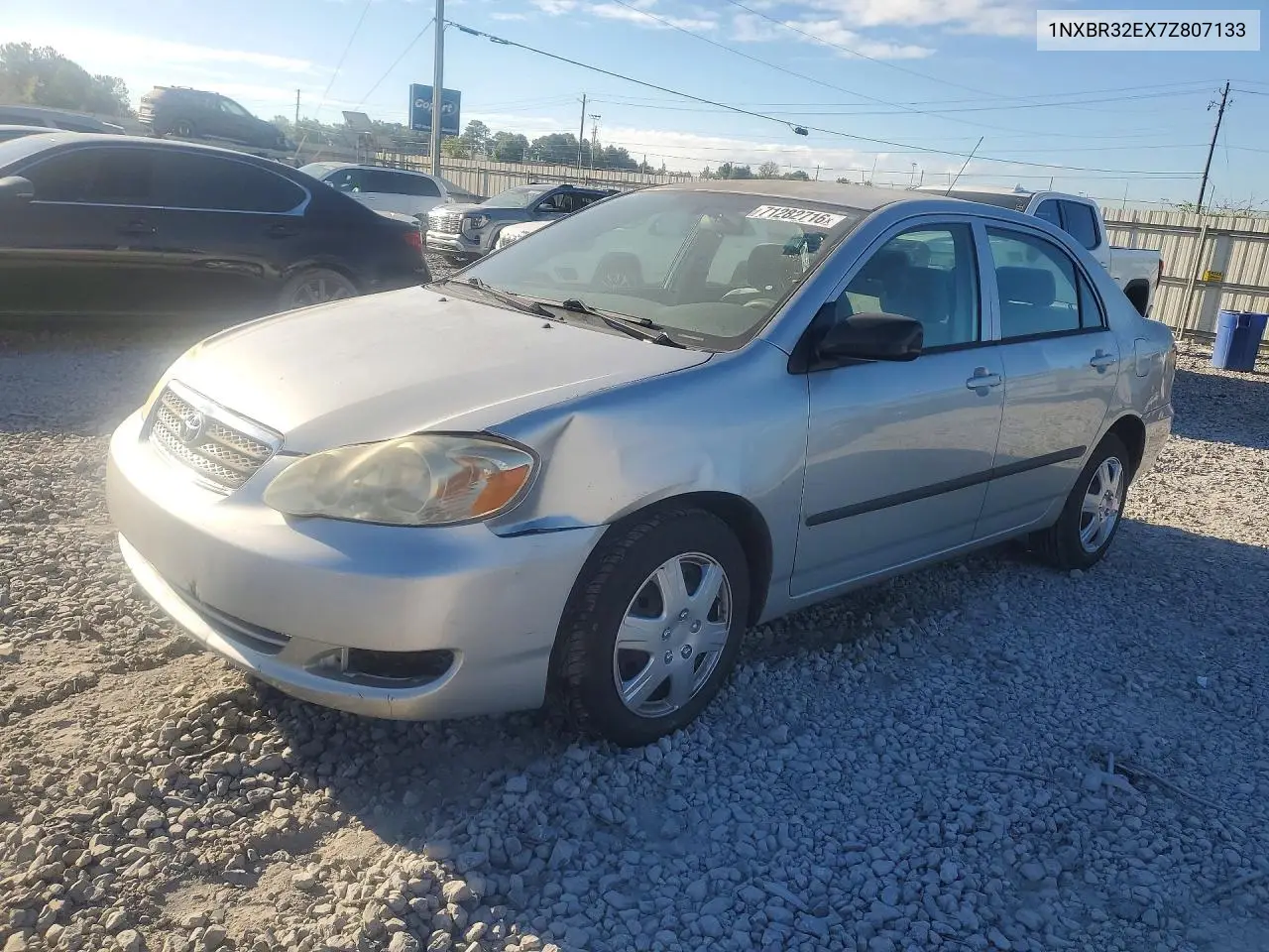 TOYOTA COROLLA 2007, VIN 1NXBR32EX7Z807133