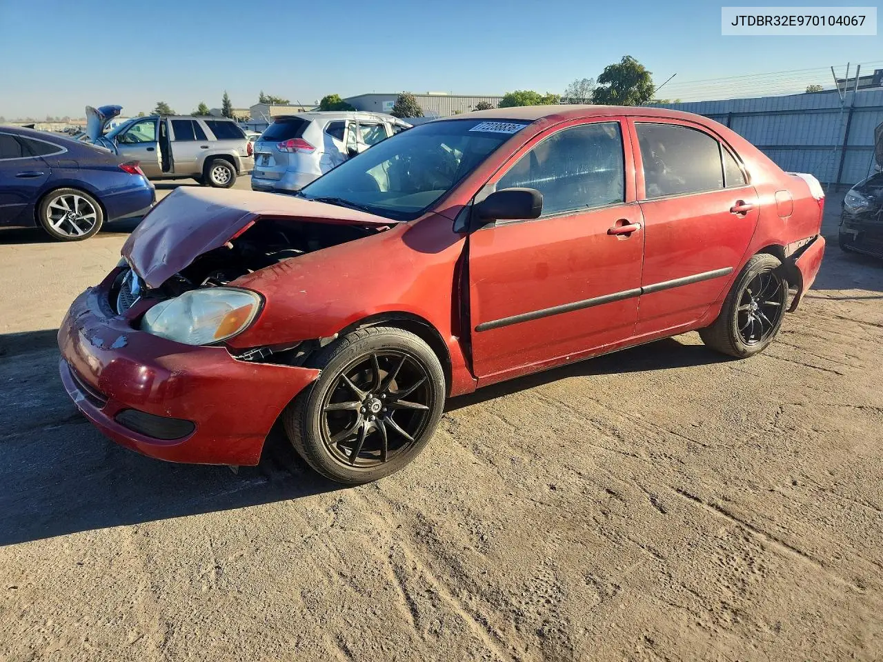 TOYOTA COROLLA 2007, VIN JTDBR32E970104067