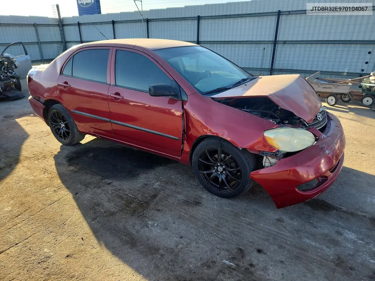 2007 TOYOTA COROLLA VIN JTDBR32E970104067 — фото 4