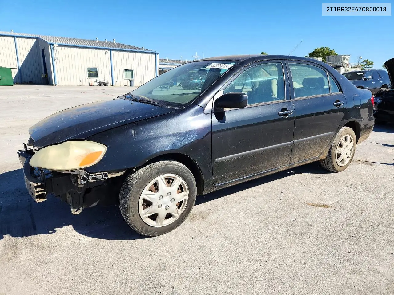 TOYOTA COROLLA 2007, VIN 2T1BR32E67C800018