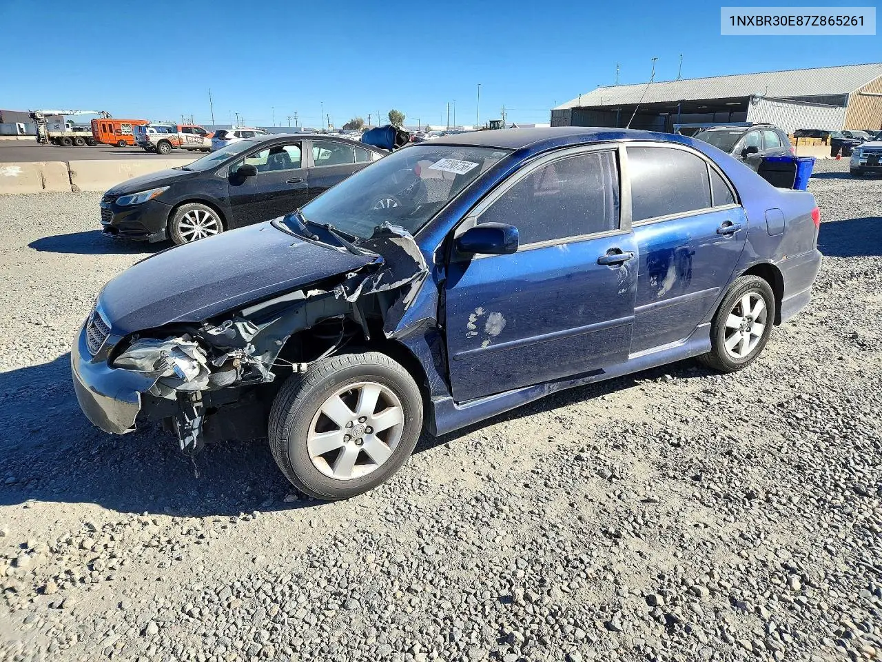 TOYOTA COROLLA 2007, VIN 1NXBR30E87Z865261