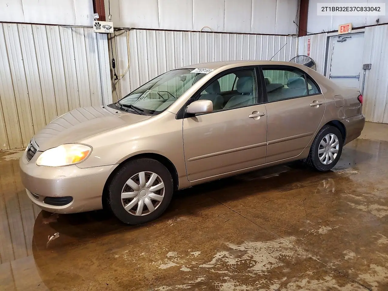 TOYOTA COROLLA 2007, VIN 2T1BR32E37C833042