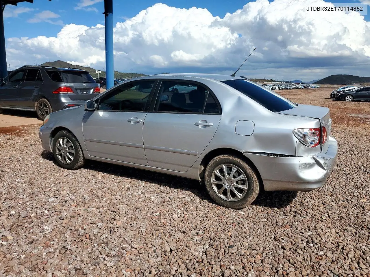 2007 TOYOTA COROLLA VIN JTDBR32E170114852 — фото 2