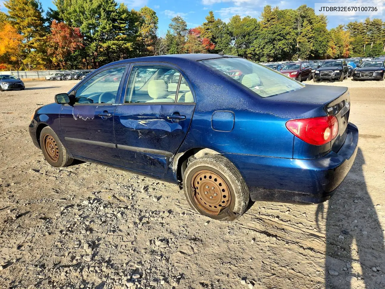 2007 TOYOTA COROLLA VIN JTDBR32E670100736 — фото 2