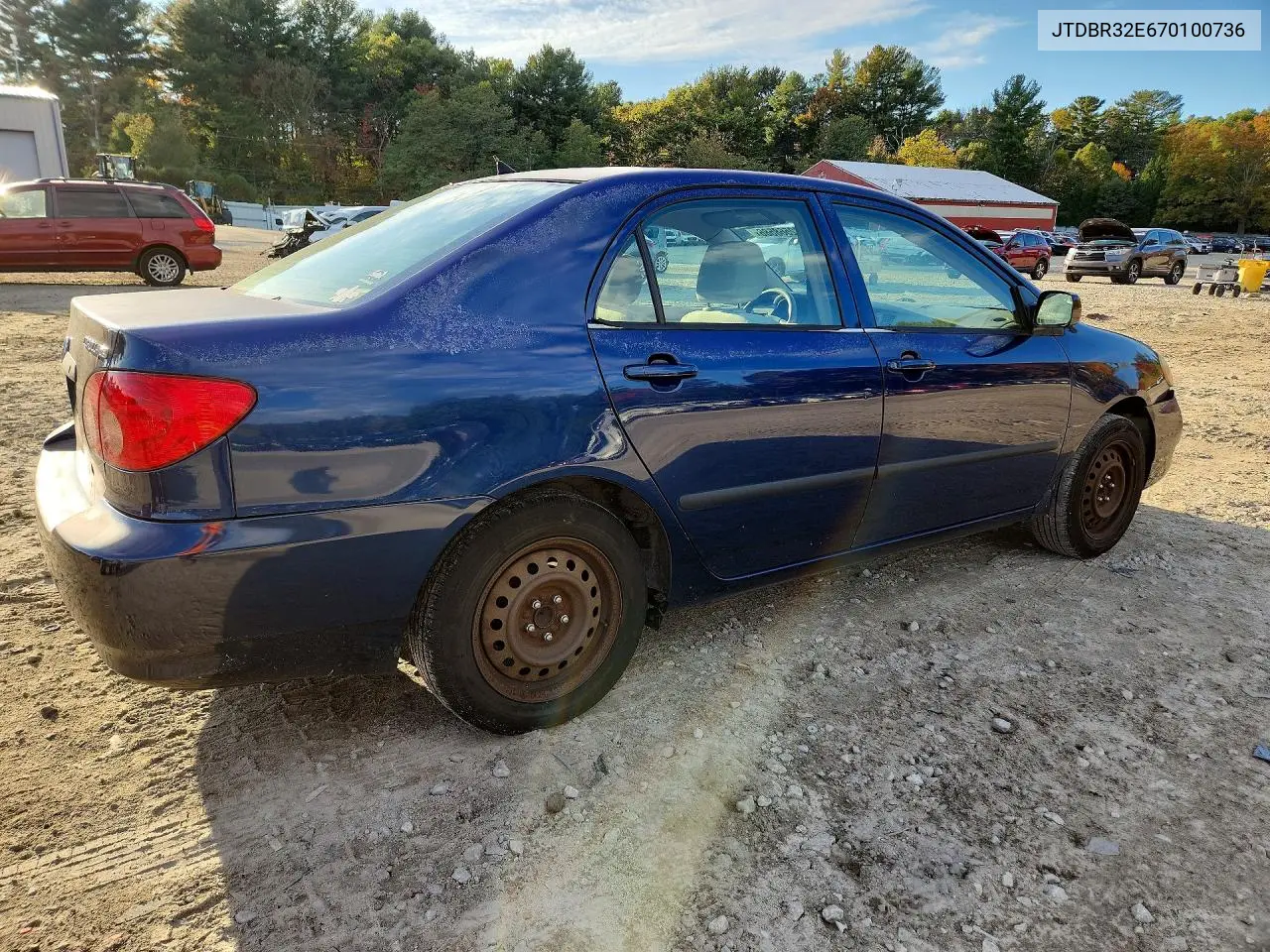 2007 TOYOTA COROLLA VIN JTDBR32E670100736 — фото 3