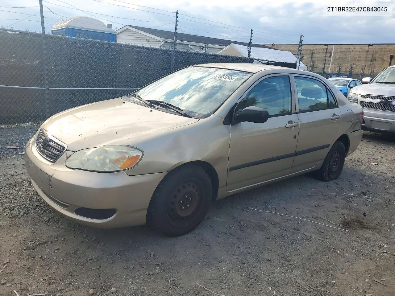TOYOTA COROLLA 2007, VIN 2T1BR32E47C843045