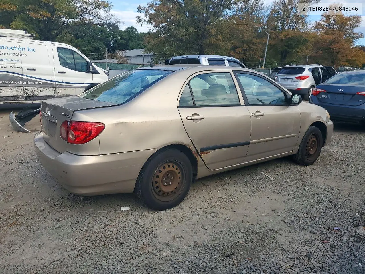 2007 TOYOTA COROLLA VIN 2T1BR32E47C843045 — фото 3