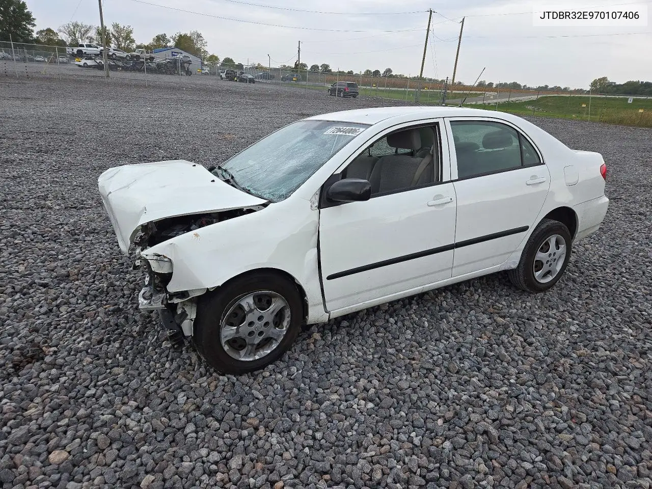 TOYOTA COROLLA 2007, VIN JTDBR32E970107406