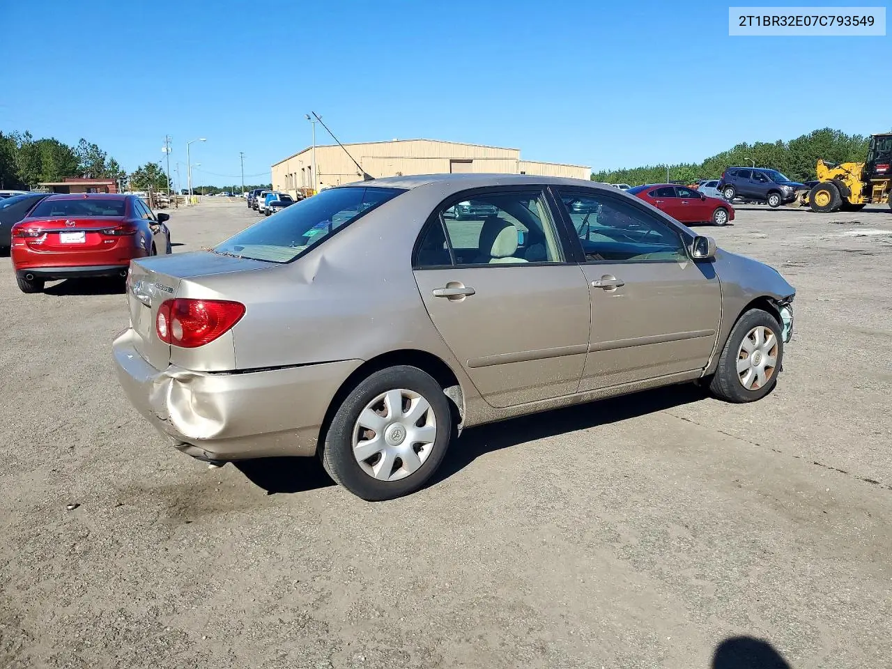2007 TOYOTA COROLLA VIN 2T1BR32E07C793549 — фото 3