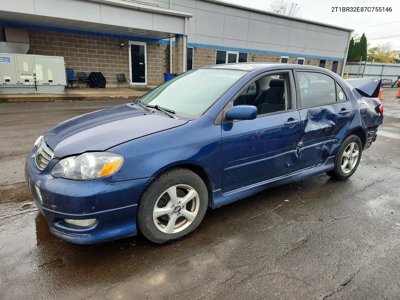 TOYOTA COROLLA 2007, VIN 2T1BR32E87C755146