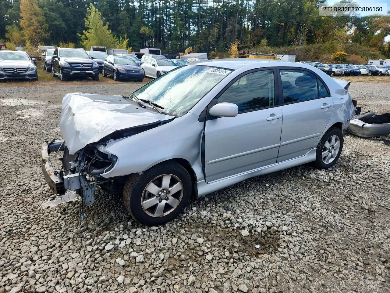 TOYOTA COROLLA 2007, VIN 2T1BR32E37C806150