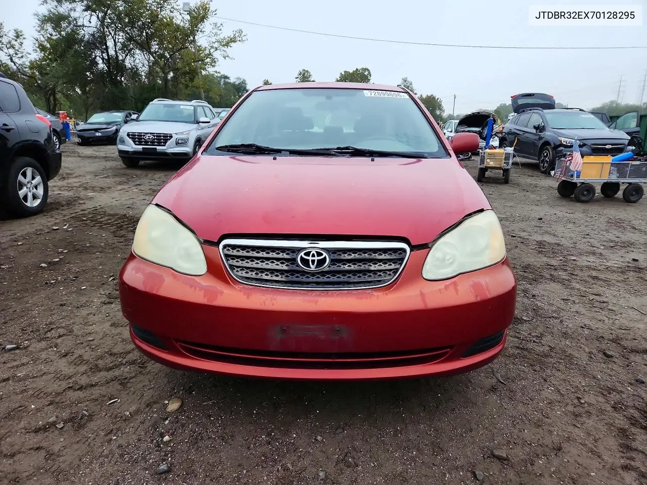 2007 TOYOTA COROLLA VIN JTDBR32EX70128295 — фото 5