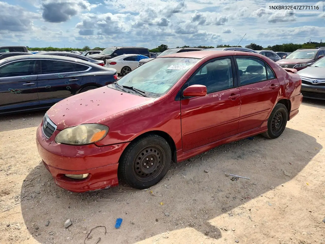 TOYOTA COROLLA 2007, VIN 1NXBR32E47Z771116