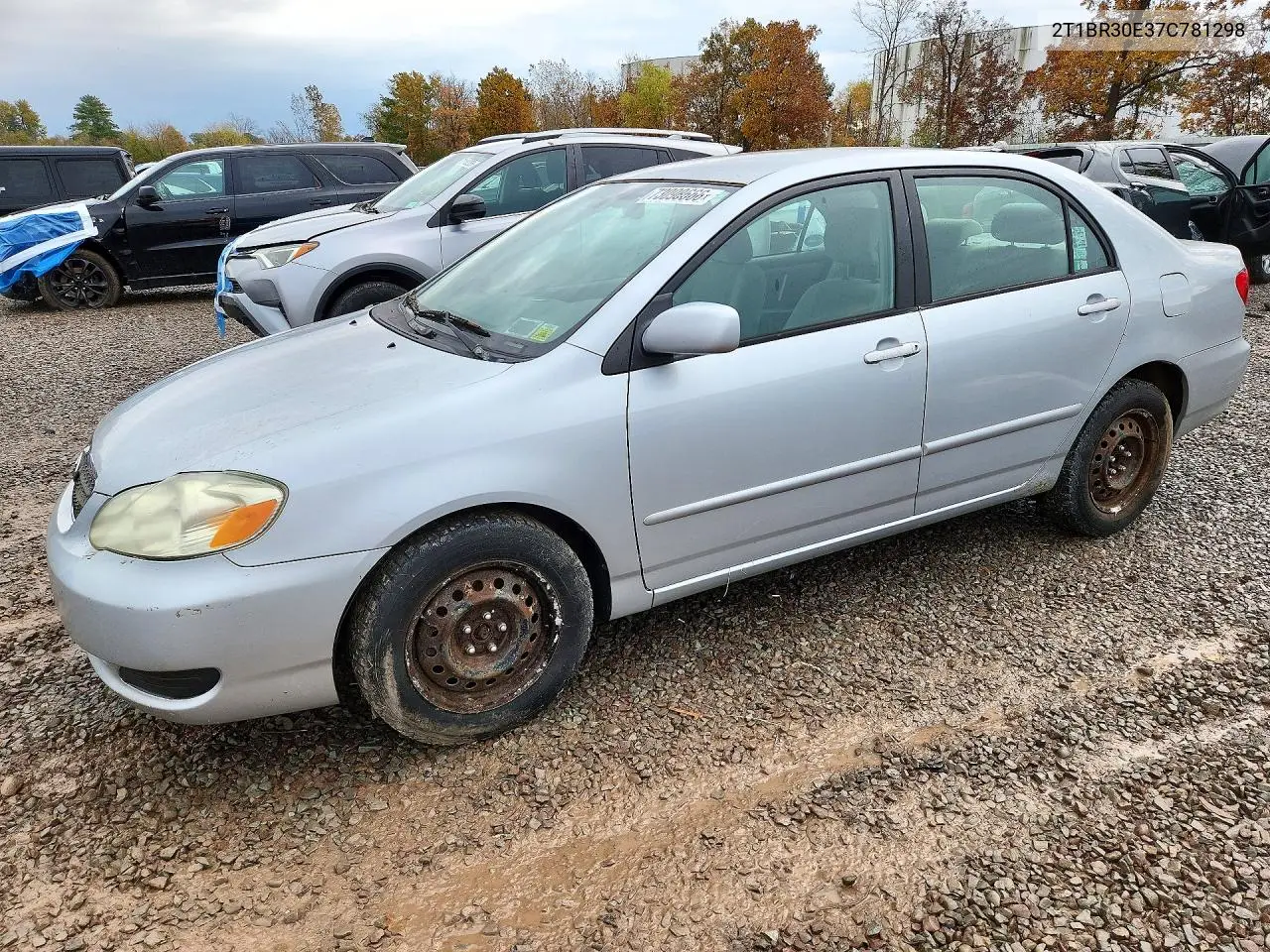 TOYOTA COROLLA 2007, VIN 2T1BR30E37C781298