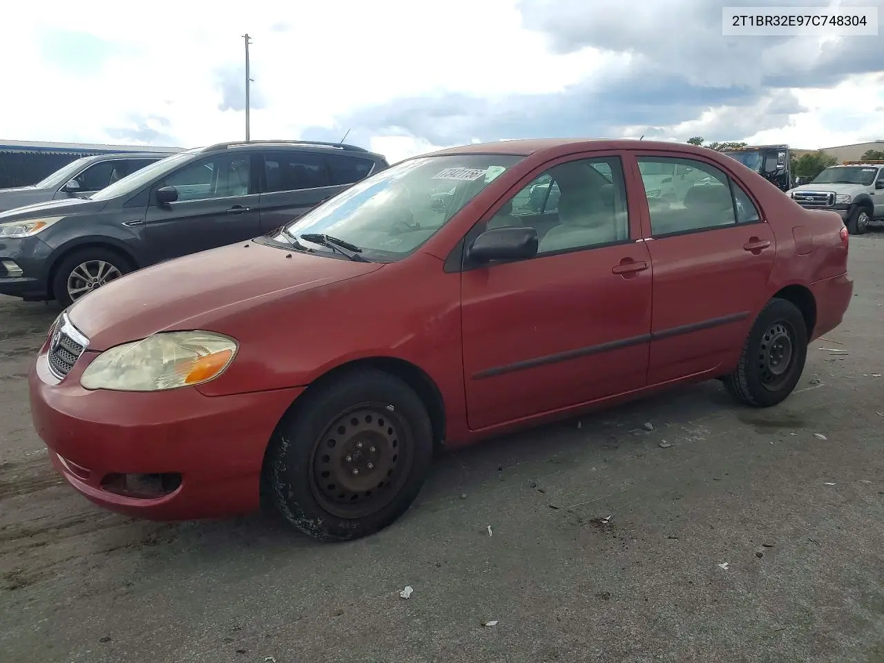 TOYOTA COROLLA 2007, VIN 2T1BR32E97C748304
