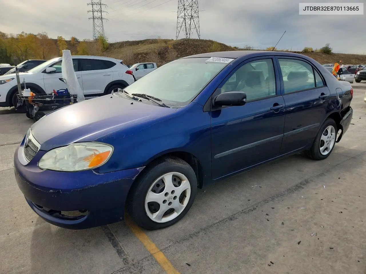 TOYOTA COROLLA 2007, VIN JTDBR32E870113665