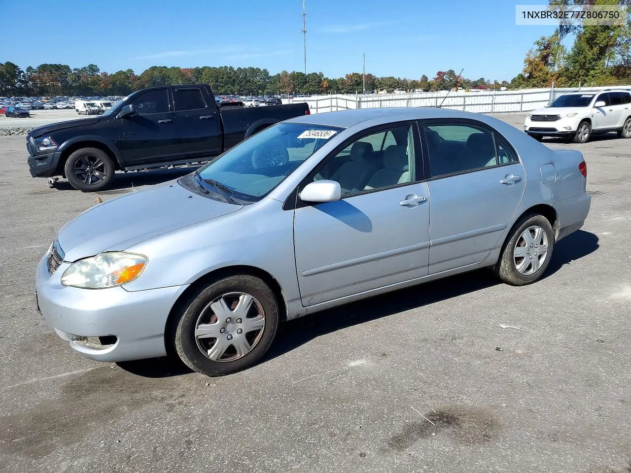 TOYOTA COROLLA 2007, VIN 1NXBR32E77Z806750