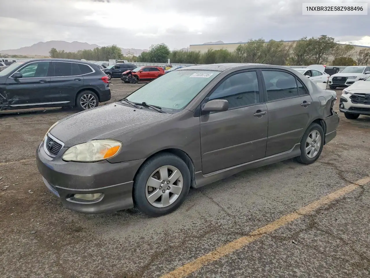TOYOTA COROLLA 2008, VIN 1NXBR32E58Z988496