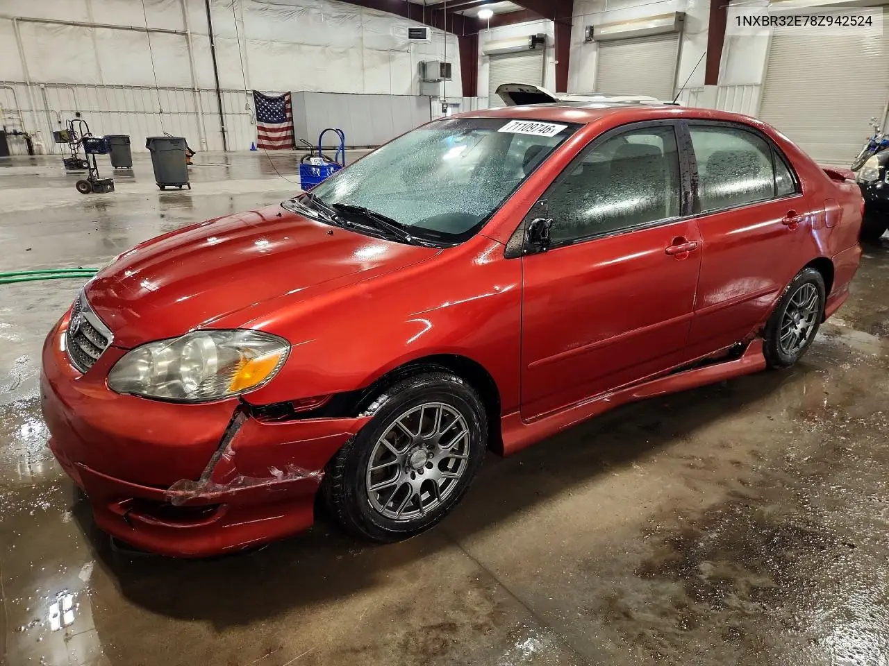TOYOTA COROLLA 2008, VIN 1NXBR32E78Z942524