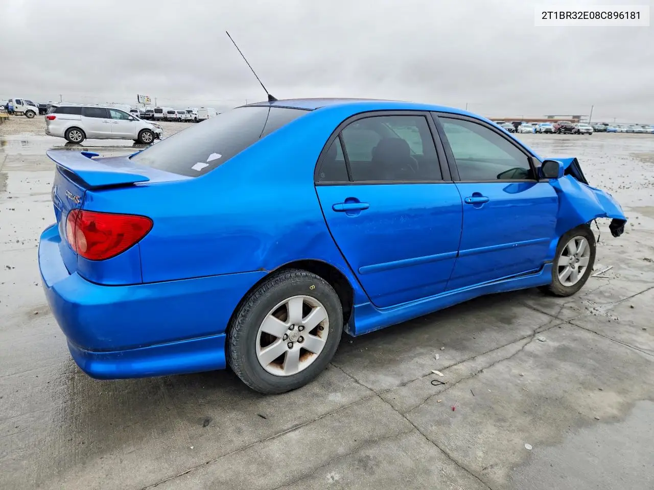 2008 TOYOTA COROLLA VIN 2T1BR32E08C896181 — фото 3