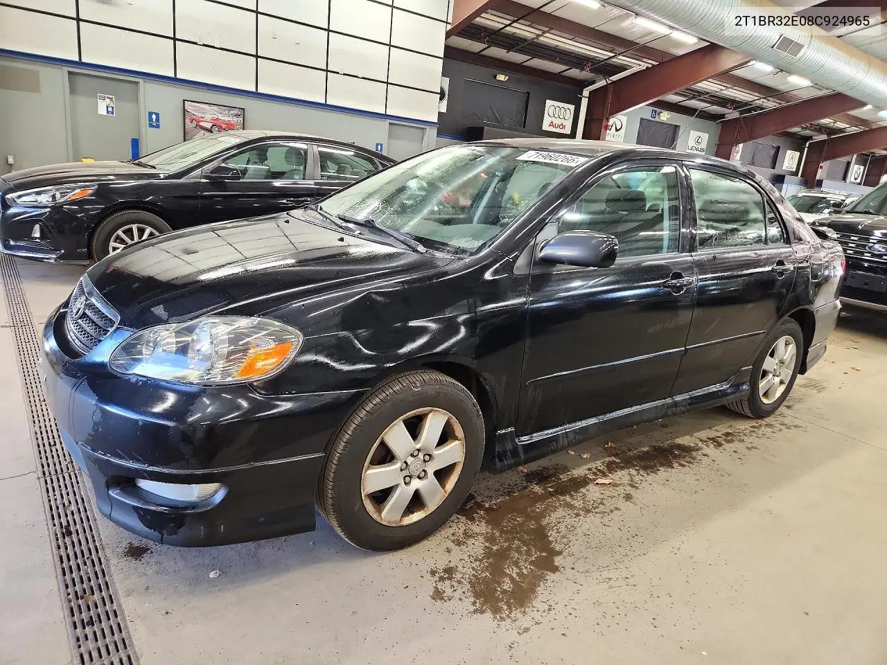 TOYOTA COROLLA 2008, VIN 2T1BR32E08C924965