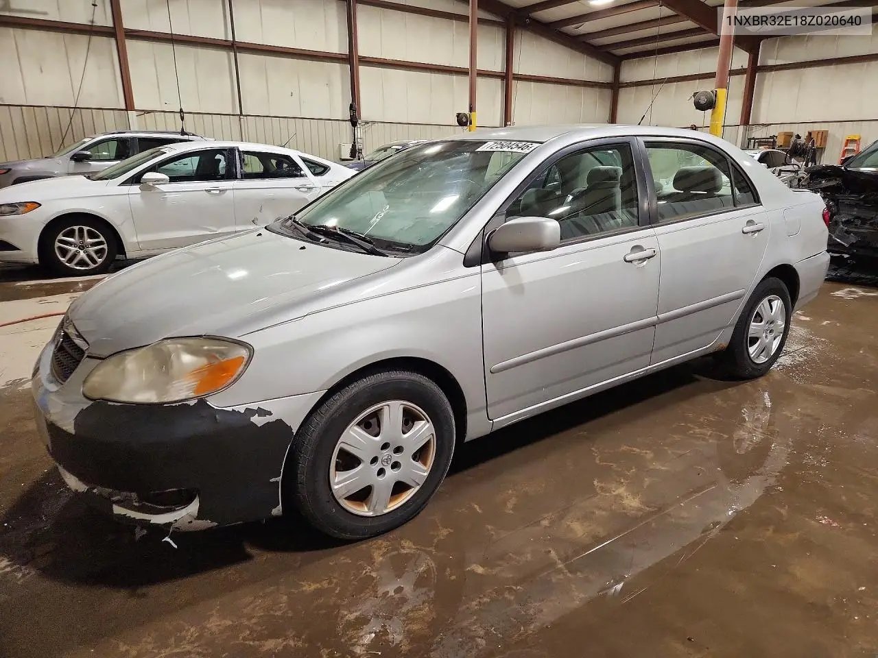 TOYOTA COROLLA 2008, VIN 1NXBR32E18Z020640