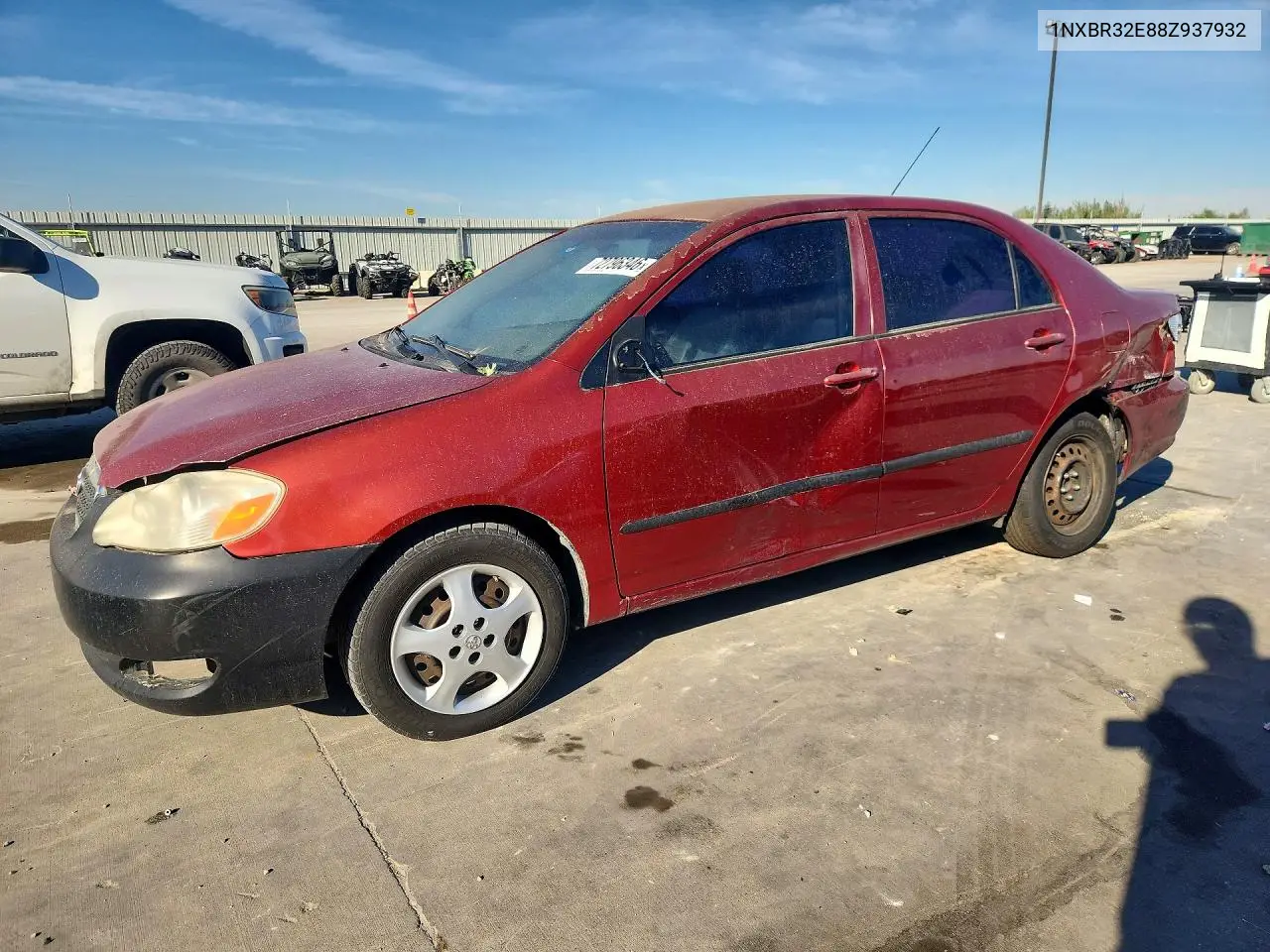 TOYOTA COROLLA 2008, VIN 1NXBR32E88Z937932
