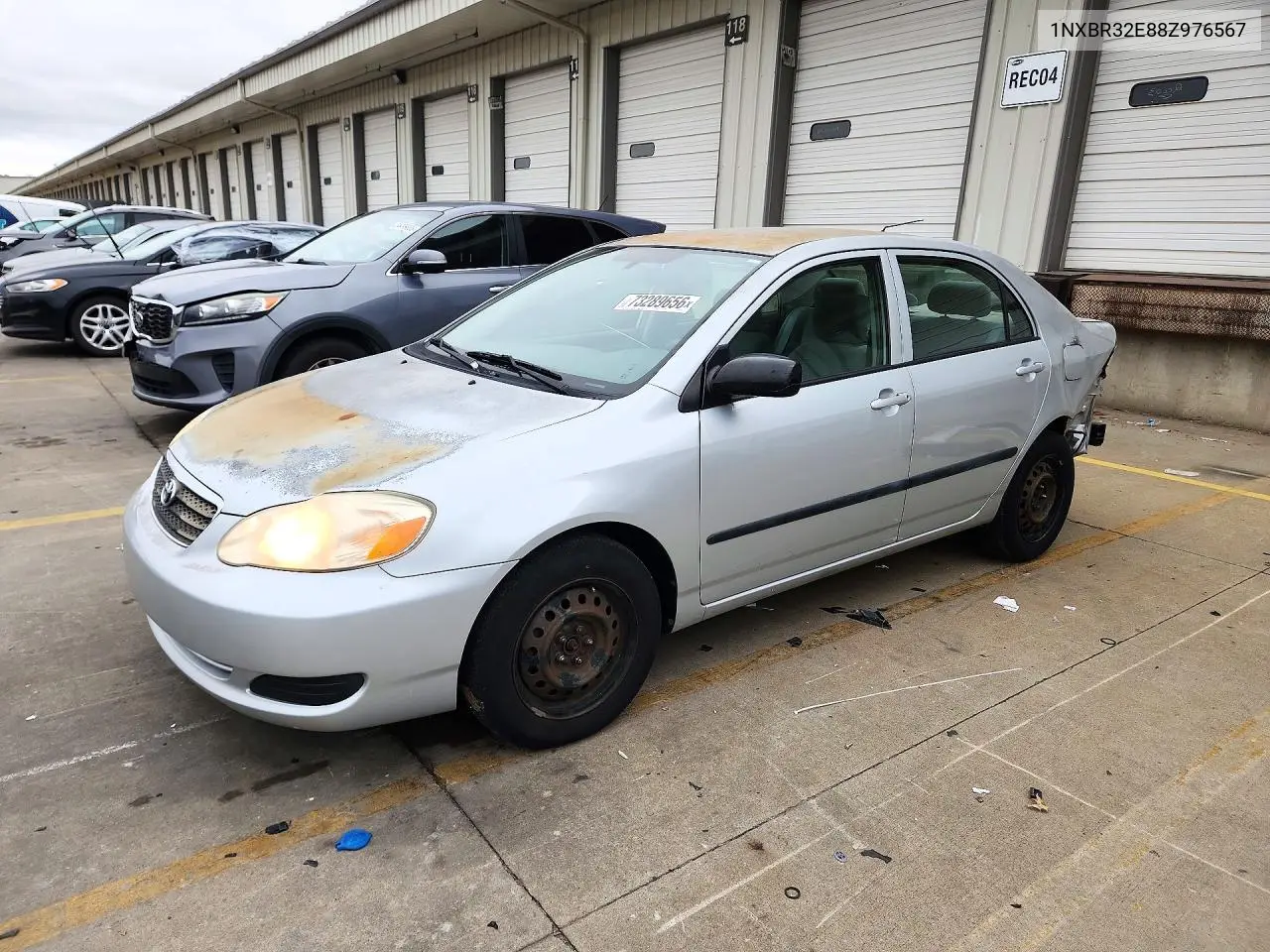 TOYOTA COROLLA 2008, VIN 1NXBR32E88Z976567