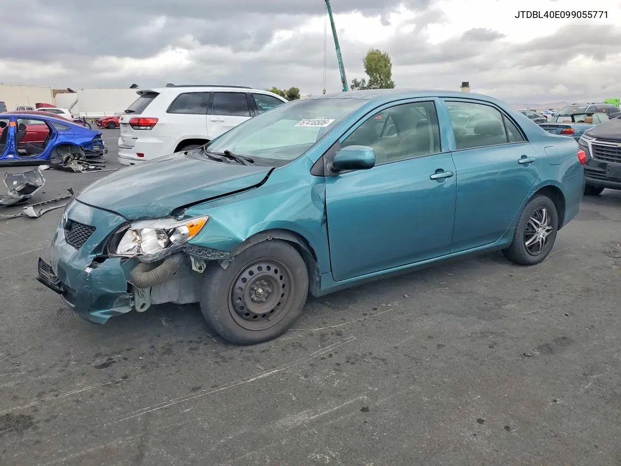 TOYOTA COROLLA 2009, VIN JTDBL40E099055771
