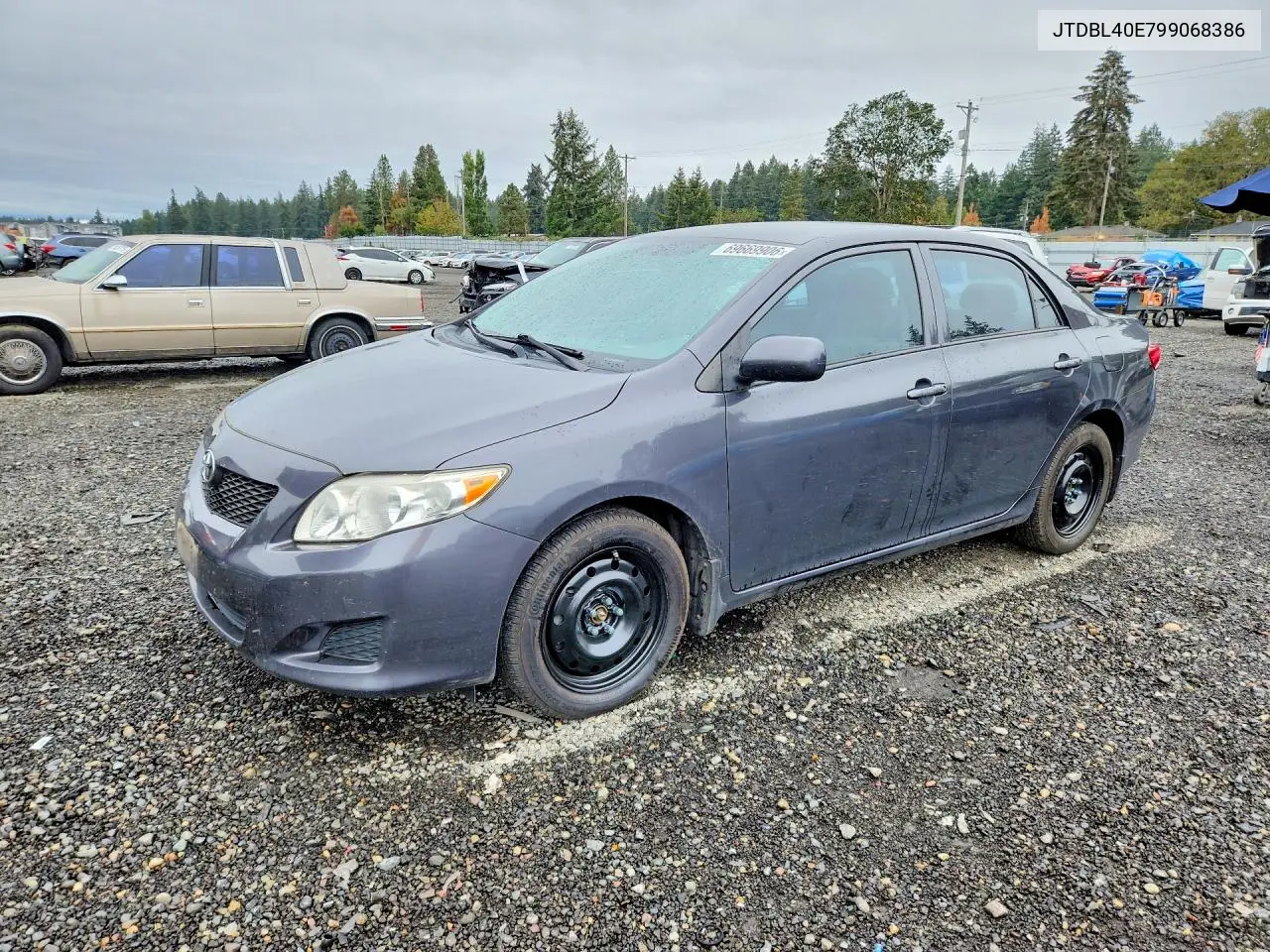 TOYOTA COROLLA 2009, VIN JTDBL40E799068386