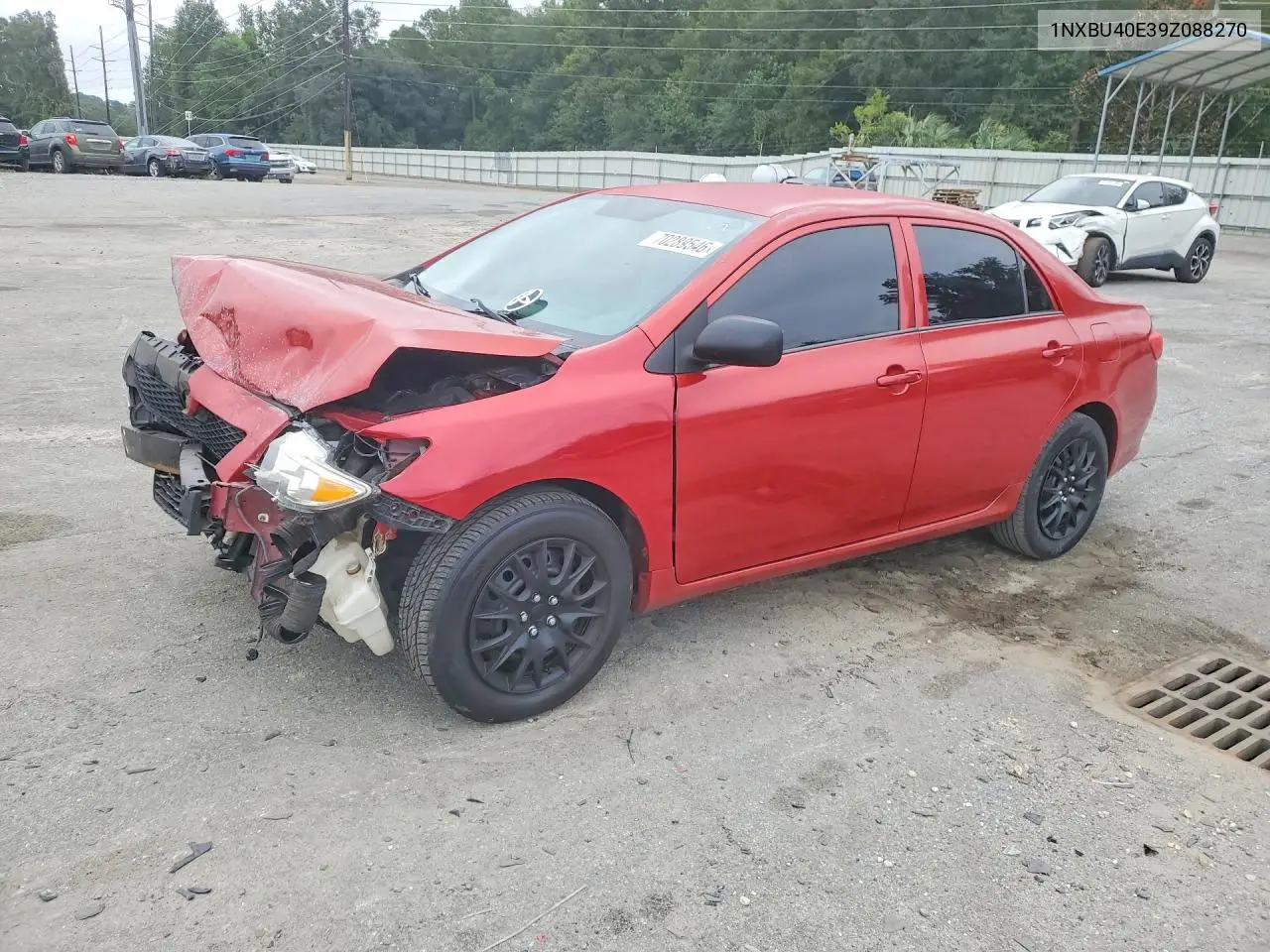 TOYOTA COROLLA 2009, VIN 1NXBU40E39Z088270