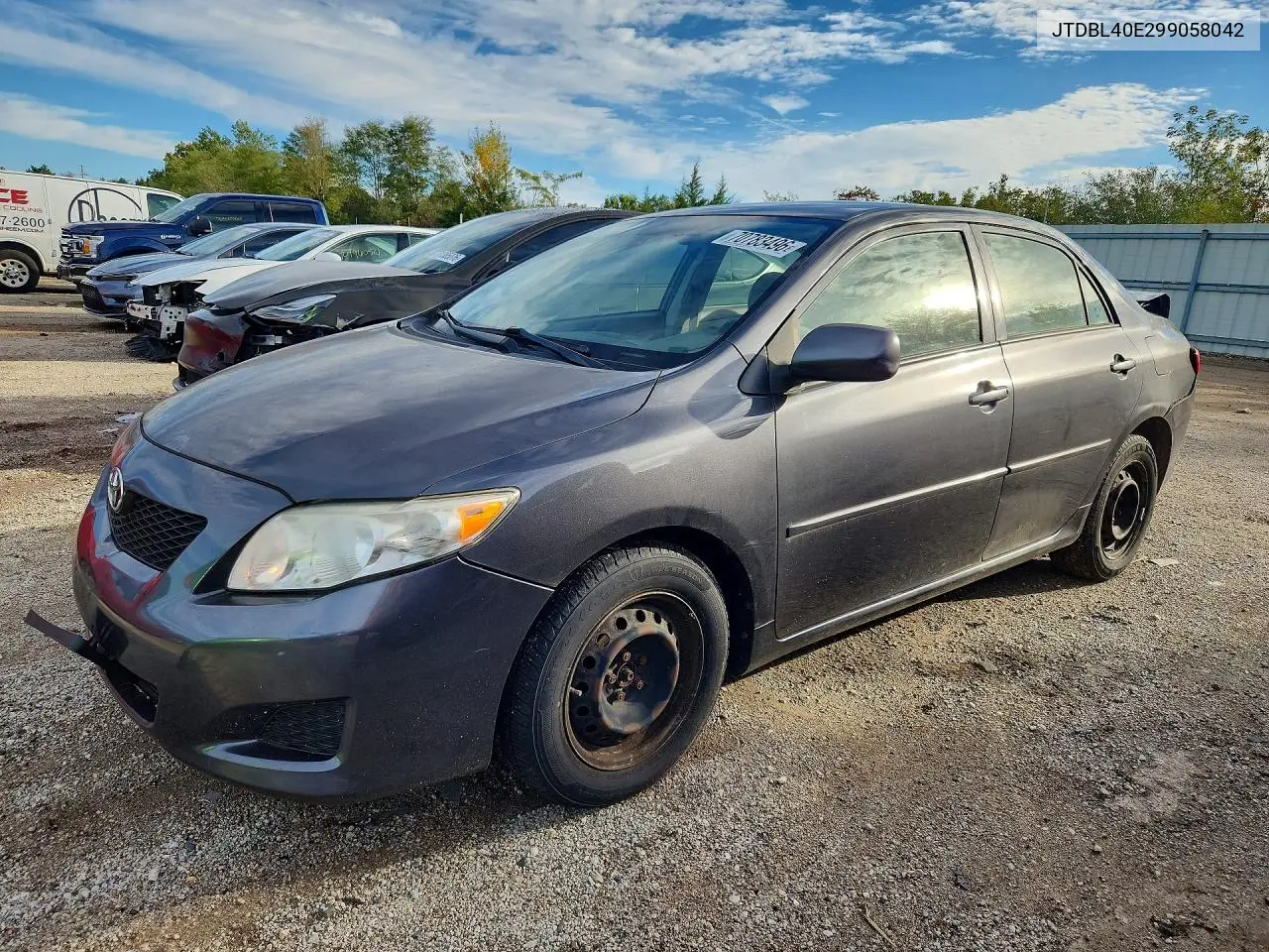 TOYOTA COROLLA 2009, VIN JTDBL40E299058042