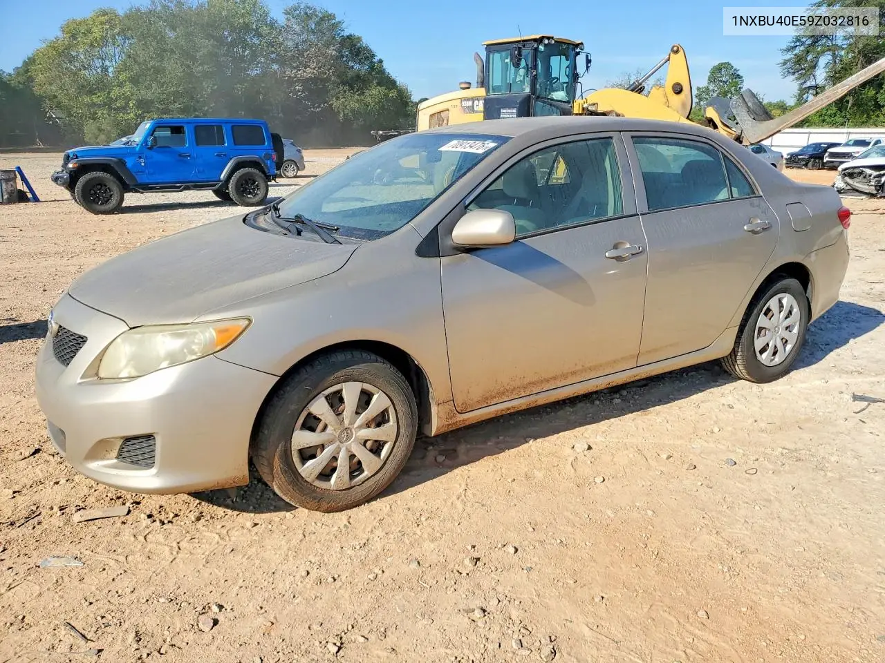 TOYOTA COROLLA 2009, VIN 1NXBU40E59Z032816