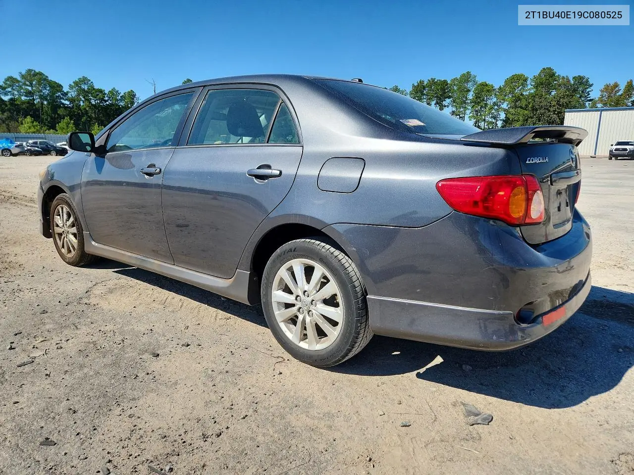 2009 TOYOTA COROLLA VIN 2T1BU40E19C080525 — фото 2