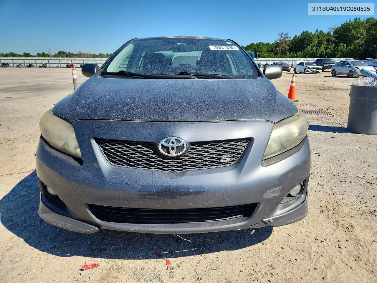 2009 TOYOTA COROLLA VIN 2T1BU40E19C080525 — фото 5