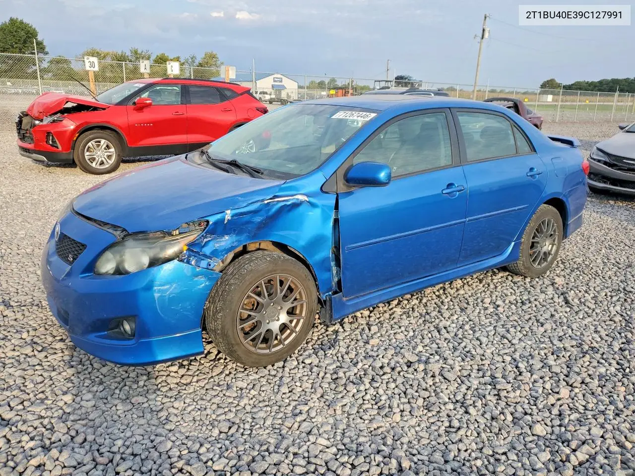 TOYOTA COROLLA 2009, VIN 2T1BU40E39C127991