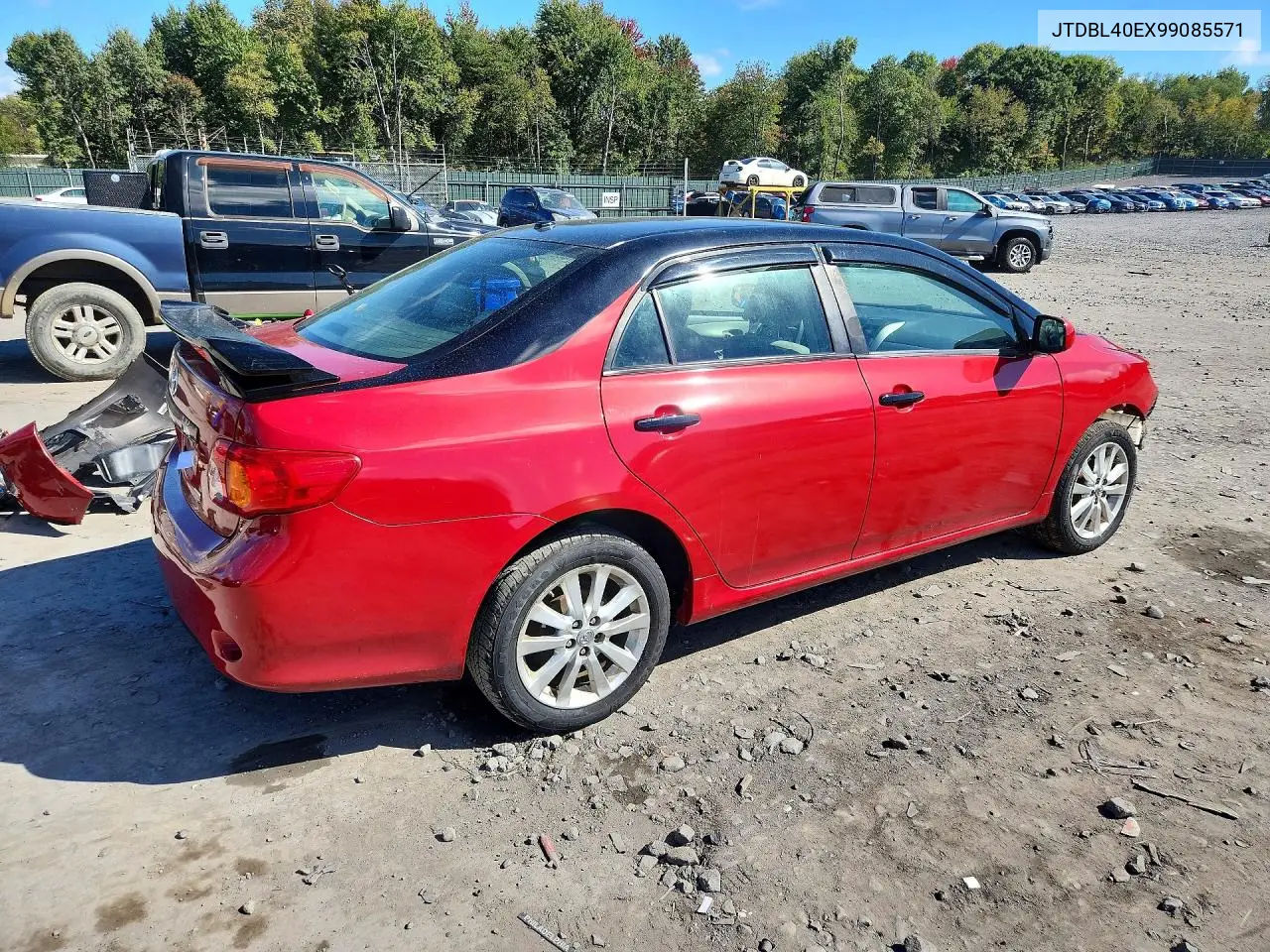 2009 TOYOTA COROLLA VIN JTDBL40EX99085571 — фото 3