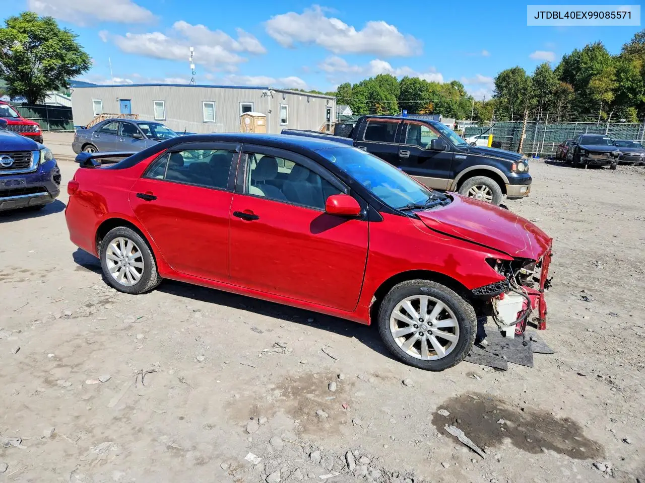 2009 TOYOTA COROLLA VIN JTDBL40EX99085571 — фото 4