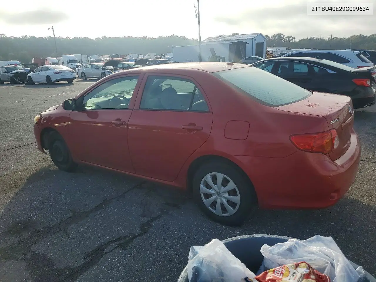 2009 TOYOTA COROLLA VIN 2T1BU40E29C099634 — фото 2