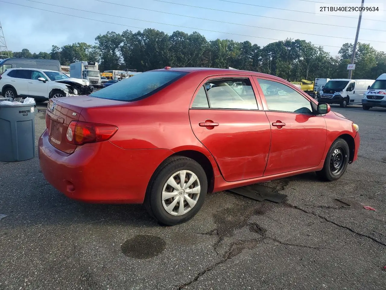2009 TOYOTA COROLLA VIN 2T1BU40E29C099634 — фото 3