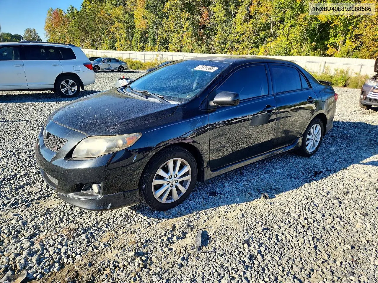 TOYOTA COROLLA 2009, VIN 1NXBU40E89Z088586