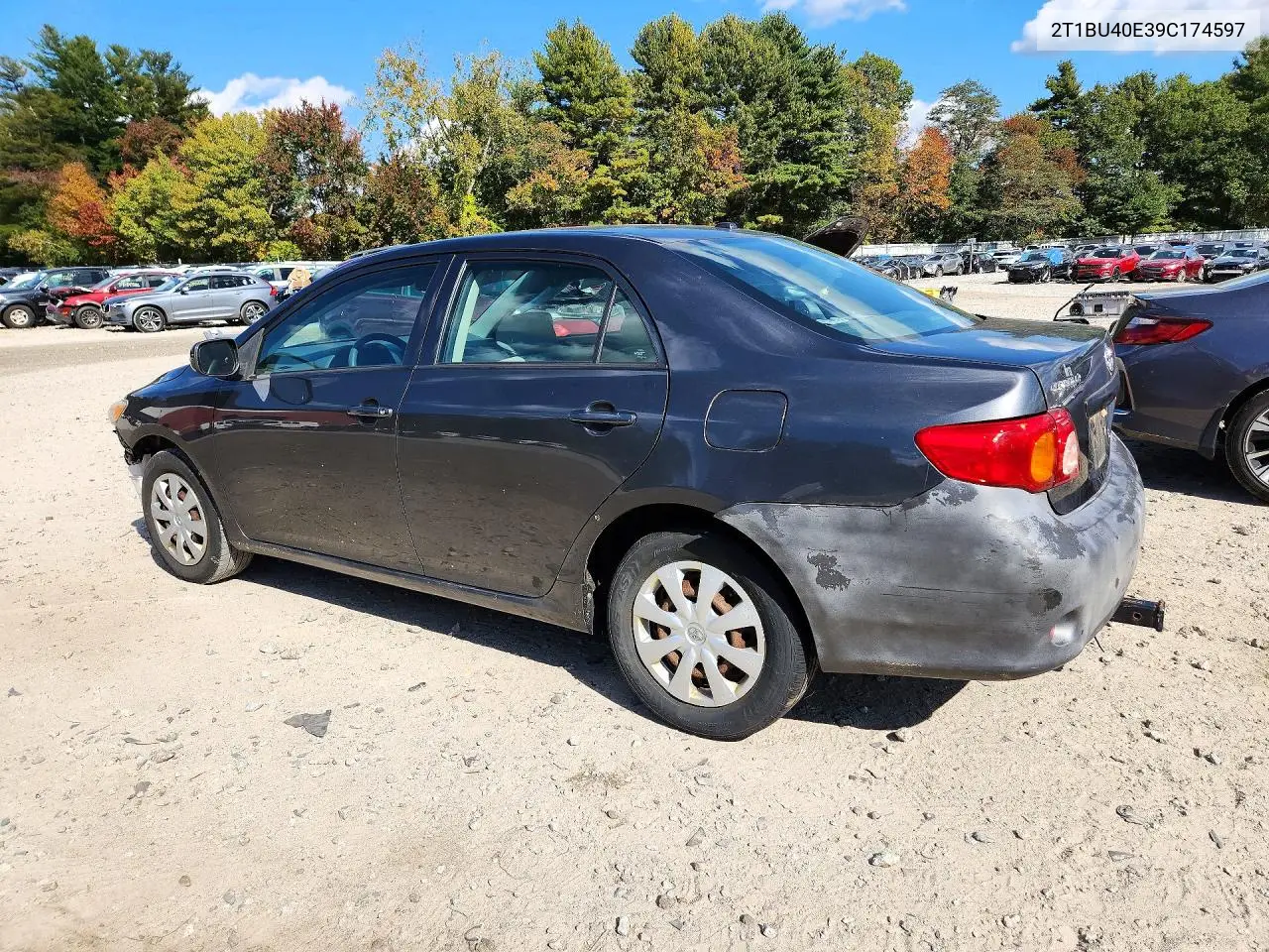 2009 TOYOTA COROLLA VIN 2T1BU40E39C174597 — фото 2