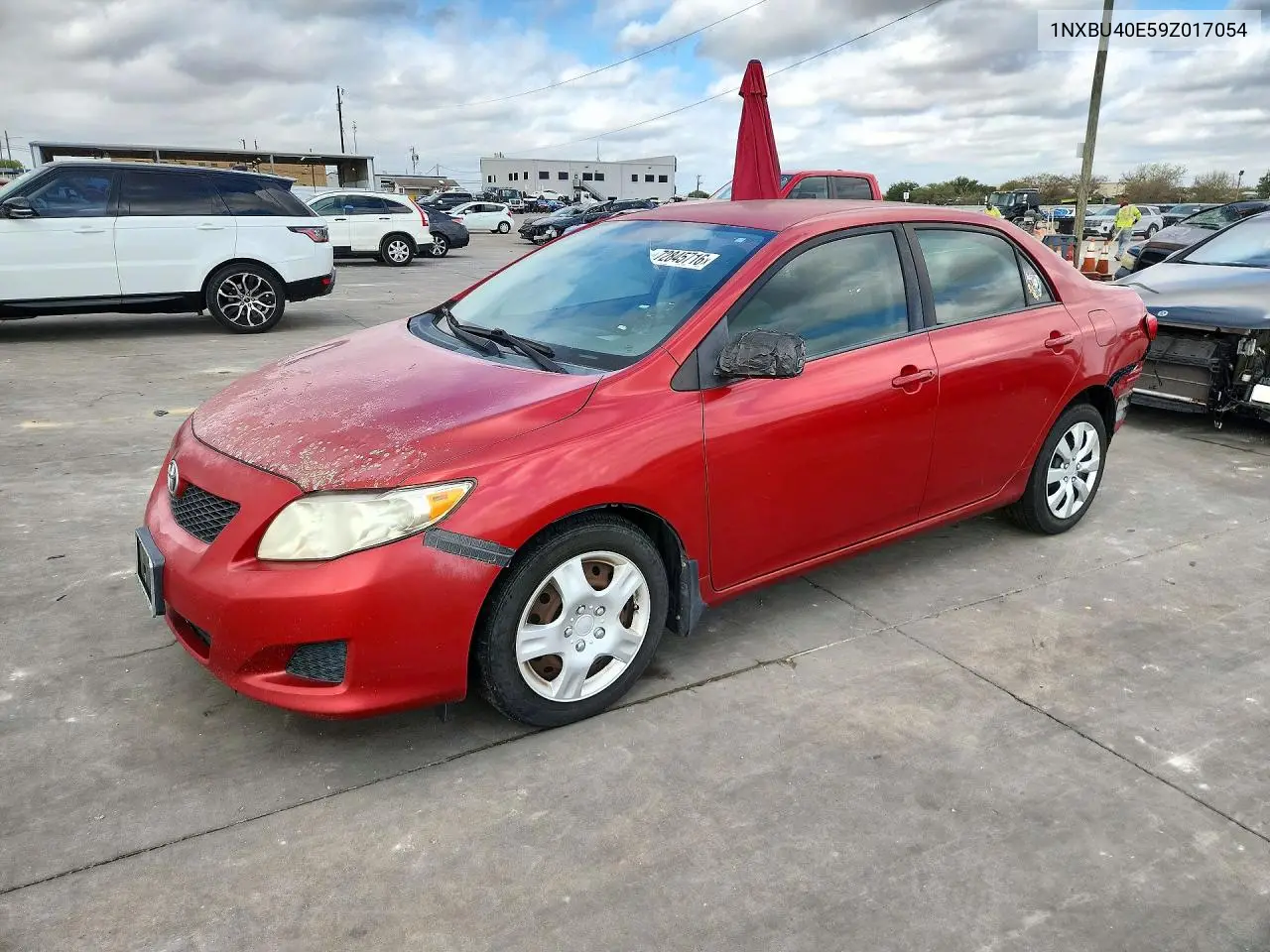 TOYOTA COROLLA 2009, VIN 1NXBU40E59Z017054