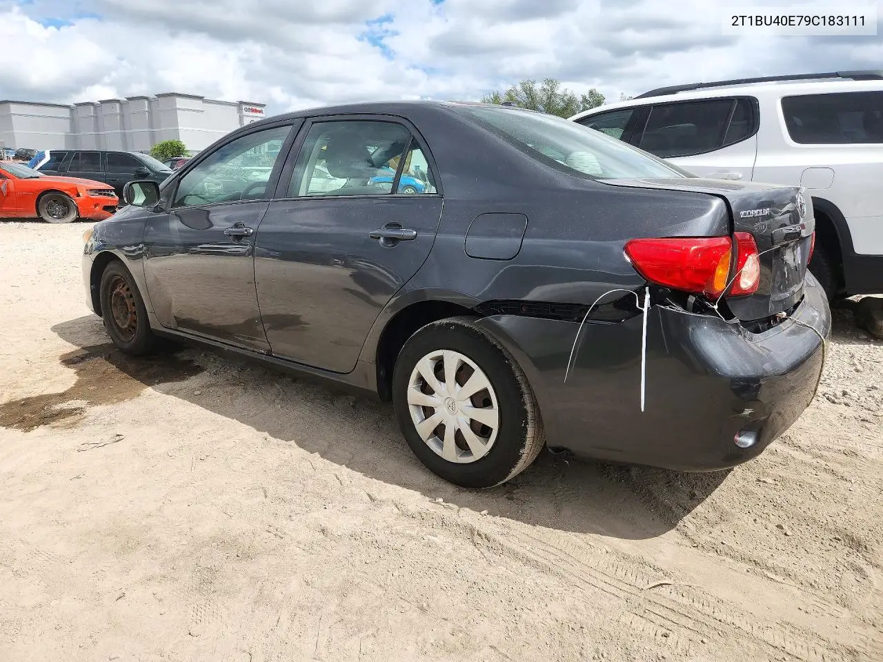 2009 TOYOTA COROLLA VIN 2T1BU40E79C183111 — фото 2