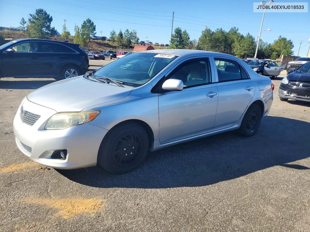 TOYOTA COROLLA 2009, VIN JTDBL40EX9J018533