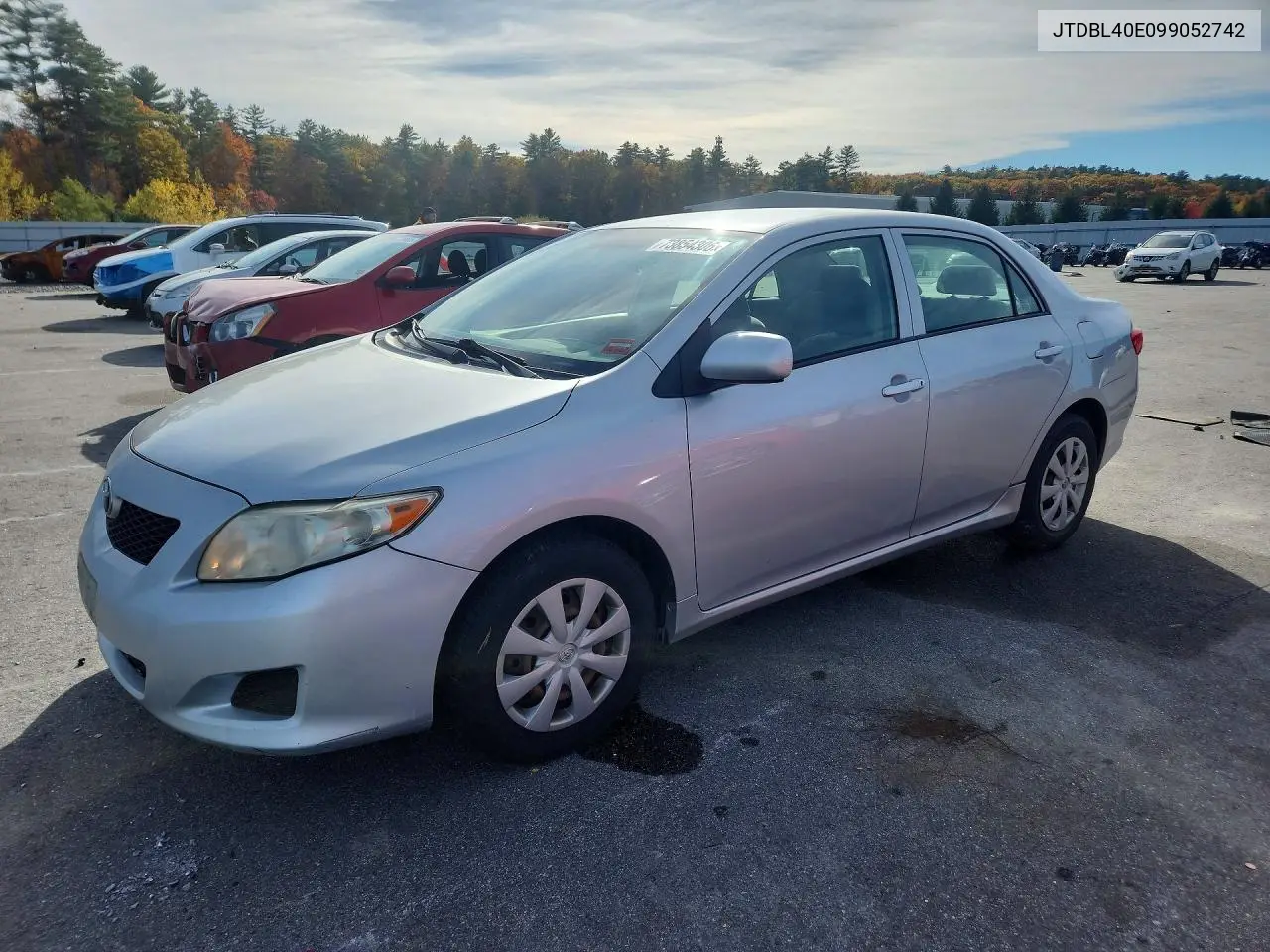 TOYOTA COROLLA 2009, VIN JTDBL40E099052742