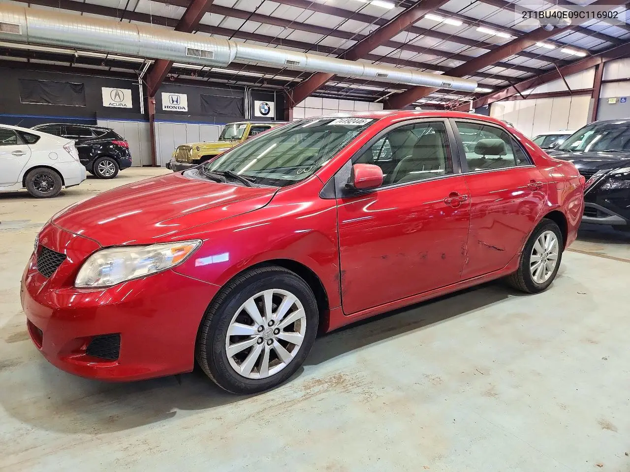 TOYOTA COROLLA 2009, VIN 2T1BU40E09C116902