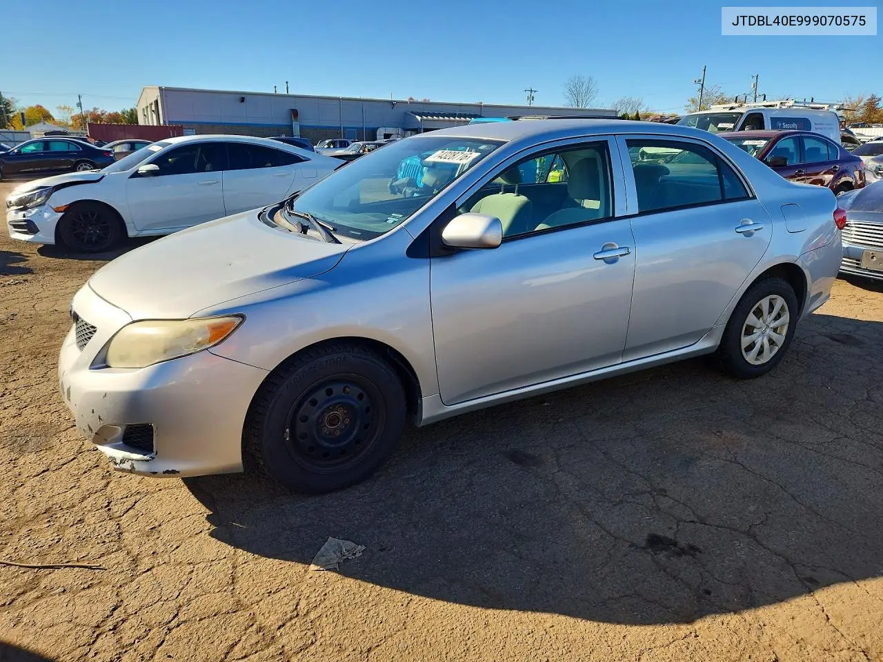 TOYOTA COROLLA 2009, VIN JTDBL40E999070575