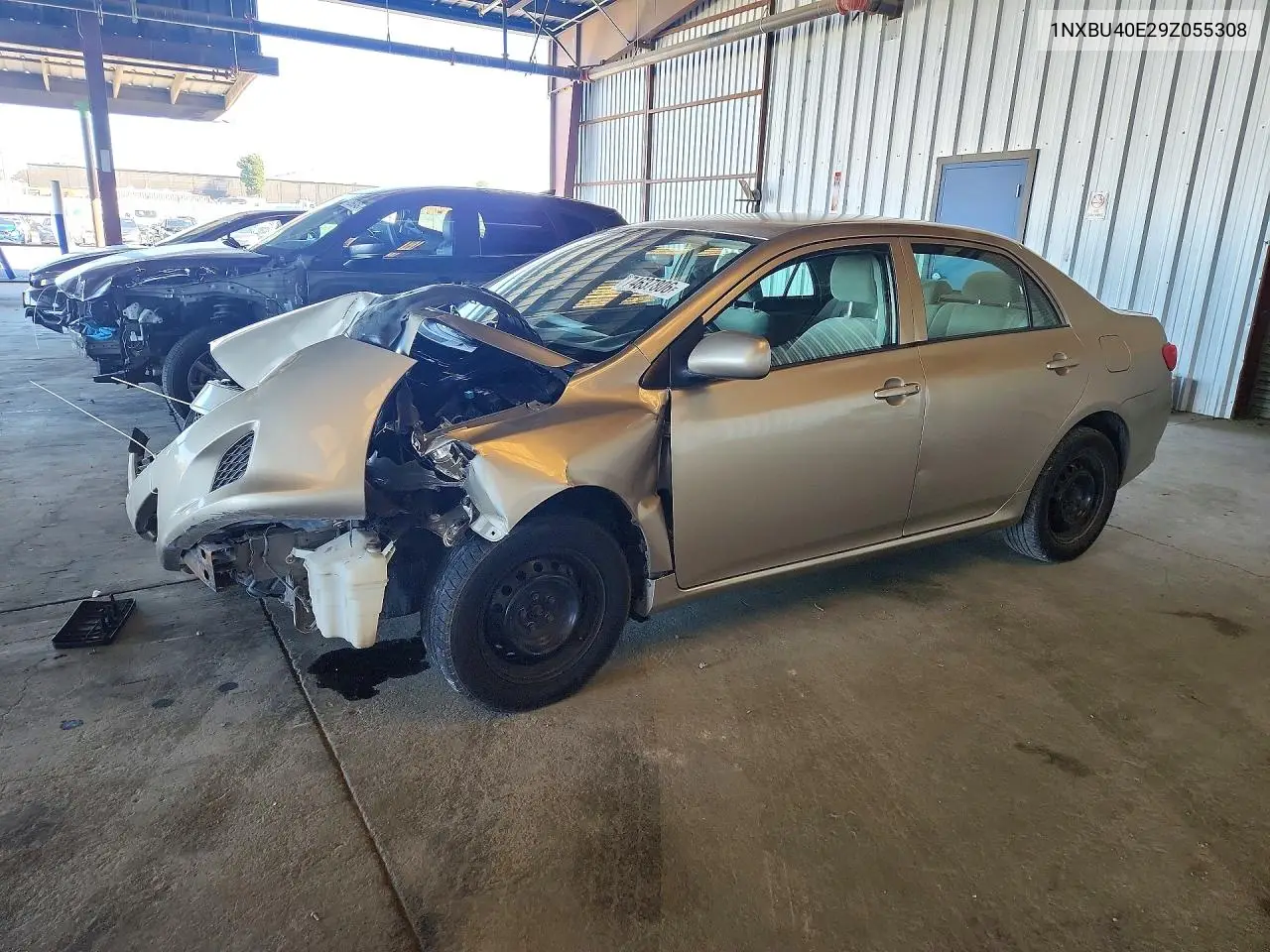 TOYOTA COROLLA 2009, VIN 1NXBU40E29Z055308