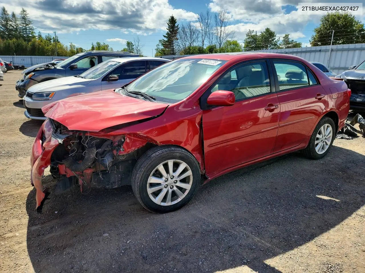 TOYOTA COROLLA 2010, VIN 2T1BU4EEXAC427427